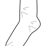 Ilustrasi vektor kaus kaki olahraga