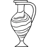 Gambar vas hitam dan putih