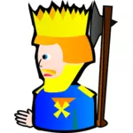 Raja berlian gambar kartun vektor