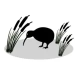 Reed bird vector clip art