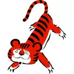 橙色的老虎