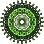 緑のマンダラ イメージ