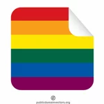 Peeling sticker LGBT colors