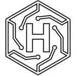 Imagem de vetor de labirinto de H