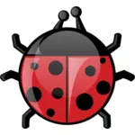 Ladybug in cartoon style