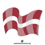 Latvian valtion lippu