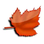 光沢のある秋の葉のベクトル画像