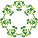 Star shaped leafy pattern graphics