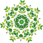 Image vectorielle de motif floral abstrait
