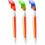 Tre penslar vector bild
