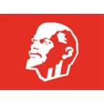 Vektorgrafikk utklipp leninistisk flagg