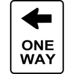 1 つの方法の交通道路標識ベクトル画像