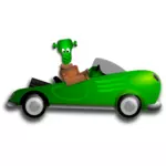 Little Frankenstein driver vector image
