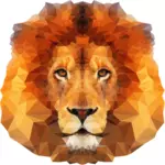 Poly rendah Lion wajah