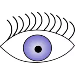 Gráficos vectoriales de ojo