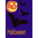 Halloween plakat grafika wektorowa