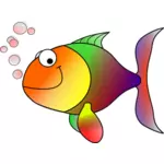 Happy fish vector illustration