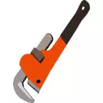 Pipe wrench vector clip art