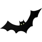 صورة ظلية الخفافيش مع عيون صفراء ناقلات مقطع الفن