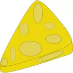 חתיכת גבינה בתמונה וקטורית