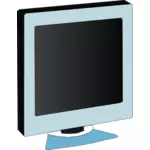 Clip art wektor monitora LCD