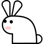 Comic rabbit vector image