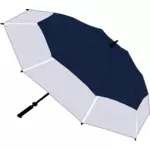 Blue and grey umbrella vector image