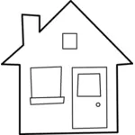 House vector sketch
