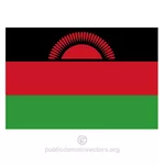 Vector flag of Malawi