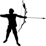 Sex masculin Archer silueta