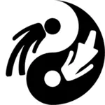 Male and female Yin and Yang images