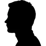 Male head profile image