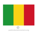 Flaga wektor Mali