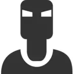 Iron man pictogram vector illustraties