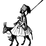 Man and mule