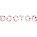 Medical doctor typography