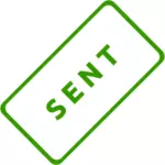 Sendt Business vektor Stamp