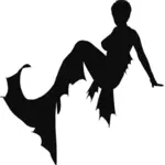 Mermaid silhouette