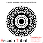 Imagen vectorial escudo tribal