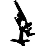 Microscope silhouette icon