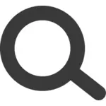 Clipart vectoriel de l'icône de recherche design minimal