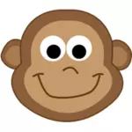 कार्टून बंदर बच्चा की ड्राइंग वेक्टर