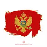 Malowane flaga Czarnogóry