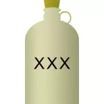 Vector clip art of a jug with toxic water inside.