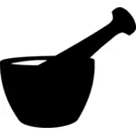 Mortar and pestle silhouette
