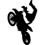 Motocross stunt performer