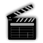 Vector drawing of a clapperboard