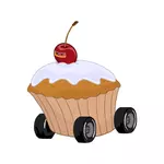 Muffin dengan roda