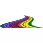 Více barevných cihel silniční vektorový obrázek