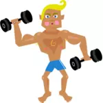 Bodybuilder trainieren